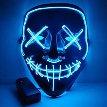 Load image into Gallery viewer, Halloween Rave Glow Mask