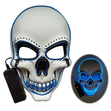 Load image into Gallery viewer, Halloween Skeleton Glow Mask