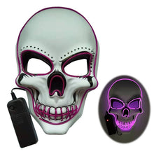 Load image into Gallery viewer, Halloween Skeleton Glow Mask